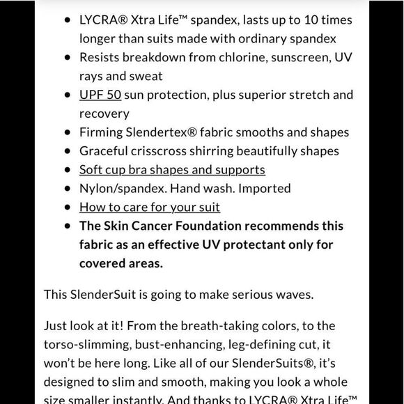 Land’s End Plus Regular tummy control Slenderize ombré one piece blue Various - Picture 6 of 6